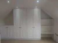White fitted bedroom wardrobes