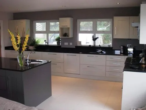Black and white kitchen